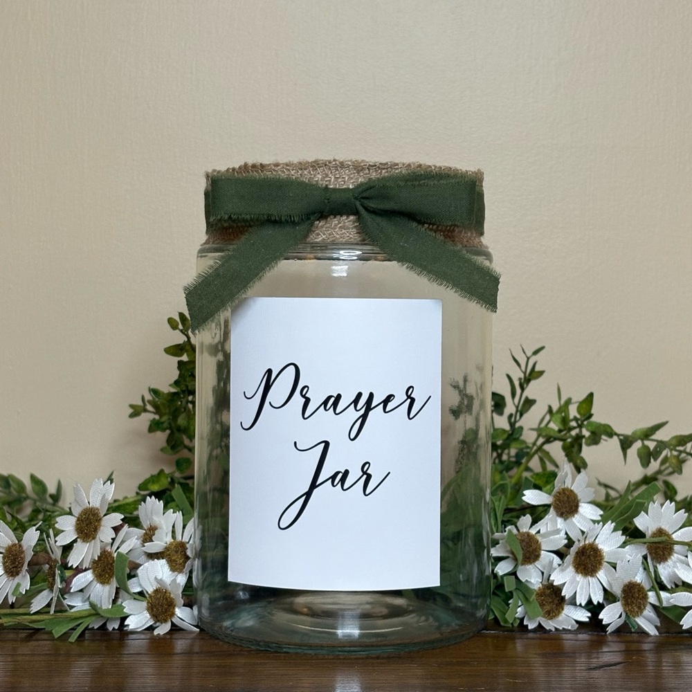 Prayer Jar - Christian Home Decor - Faith Gift - Spiritual Tool - Christian Gift